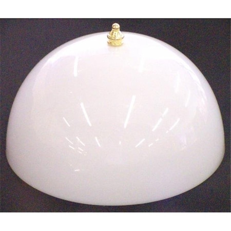 Westinghouse Lighting 8149400 8 In. White Acrylic Dome Clip-On Shade